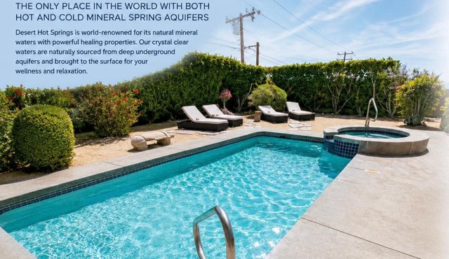 Mountain View Santa Fe Villa with Private Spa, Heated Pool by Joshua Tree in Desert Hot Springs