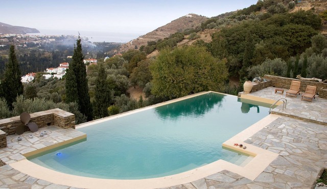 On A Lush Hill A Secluded Country Home With Infinity Pool And Endless View