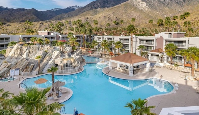 Palm Springs | Palm Springs Oasis Stay | Pool & Water Slide | 2BR