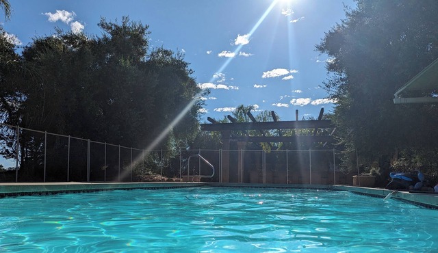 Private home on 2 acres - Pool & Hot Tub with large terrace and lots of parking