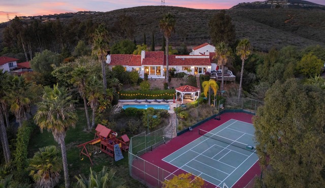 Resort-Style Estate Pool + Game Room + Tennis Court | The Tennis Ranch