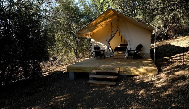 Secluded Luxury Glamping Tent with Panoramic Mountain Views near Pauma Valley, CA