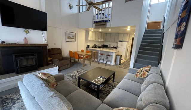 Spacious 3 bedroom Condo with Fireplace: Skiing, Biking, Mountains