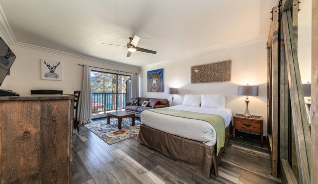 Striking King Studio w/Partial Lake View #242 at Donner Lake Village
