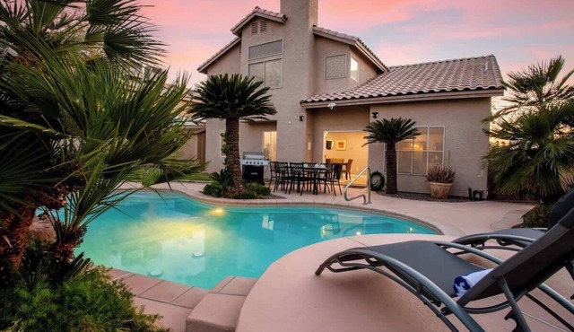 Stunning Pool at Chic 4BR Vegas Home