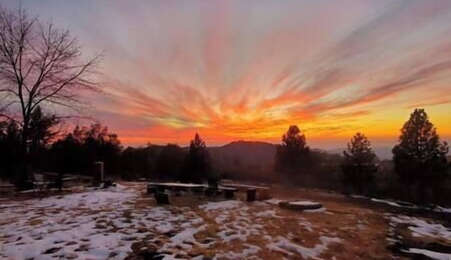 Sunset & City lights Kings Canyon & Sequoia