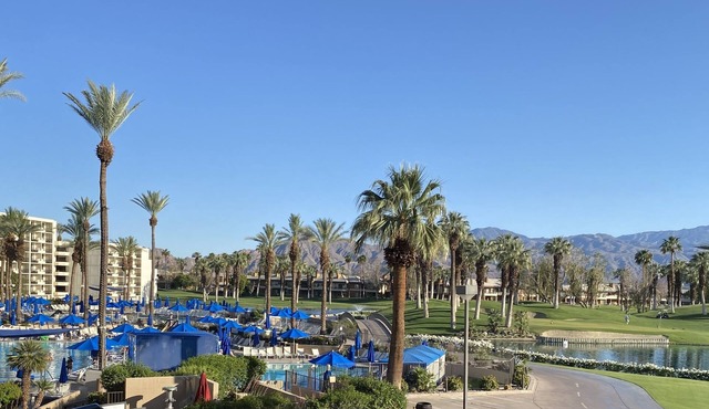 Swimming pools. Golf course. Shuttle service.