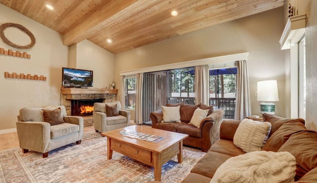 Tahoe Townhome | Private Beach | Office | Sleeps 8