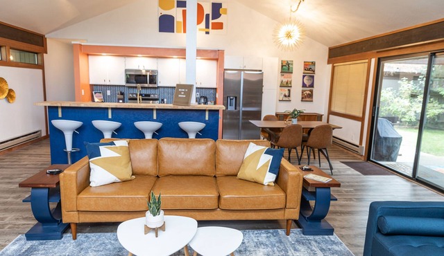 The Mondrian Hole in One - An MCM Townhome in a Quiet Golf Course Community