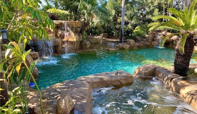 Tropical Pool Resort Slide Bamboo Palapa Disney Mini-Golf Ping Pong
